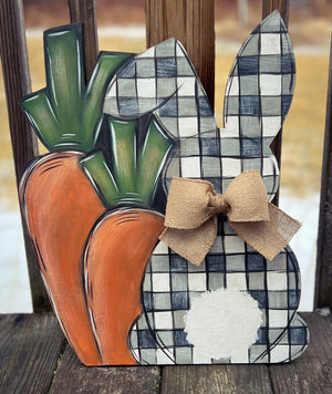 Buffalo Plaid Bunny Hanger April 1, 2025