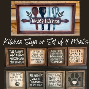 Mini or Kitchen Sign